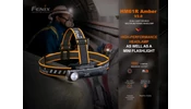 Fenix HM61R Amber V2.0 Tölthető Fejlámpa