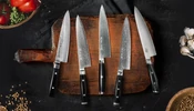 Yaxell Ran Japán Szakácskés 15 cm-es damaszk