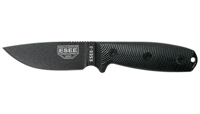 ESEE 3 Fekete Penge Fekete G10 Outdoor EDC Kés