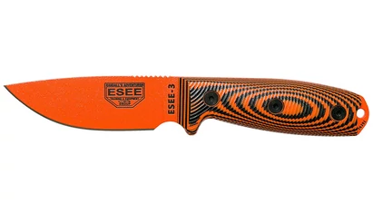 ESEE 3 Narancs Penge Narancs-Fekete G10 Outdoor EDC Kés