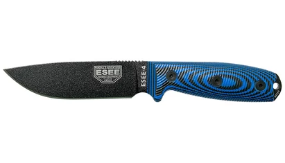 ESEE 4 Fekete Penge Fekete-Kék G10 Outdoor Kés