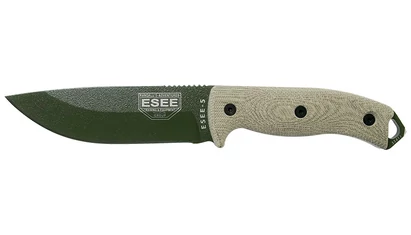 ESEE 5 Zöld Penge Zöld Canvas Micarta Outdoor Kés