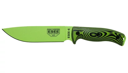 ESEE 6 Méregzöld Penge Méregzöld-Fekete G10 Outdoor Kés