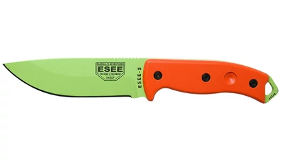 ESEE 3 Méregzöld Penge Narancs Micarta Outdoor EDC Kés