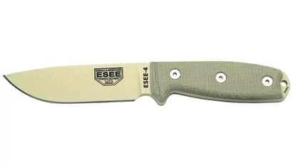 ESEE 4 Desert Penge Szürke Micarta Oudoor Kés