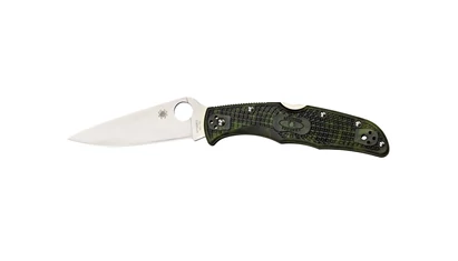 Spyderco ENDURA 4 FRN ZOME GREEN FLAT C10ZFPGR EDC Zsebkés