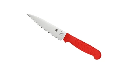 Spyderco KITCHEN CLASSICS CUCINA (Small Utility) CM.11,4 SERRATED RED K05SRD Konyhakés