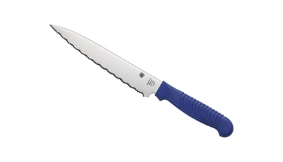 Spyderco KITCHEN CLASSICS CUCINA (Utility) CM.16,5 SERRATED BLUE K04SBL Konyhakés