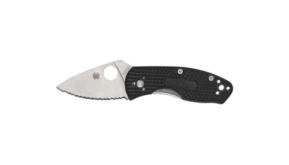 Spyderco AMBITIOUS FRN BLACK SERRATED C148SBK EDC Zsebkés