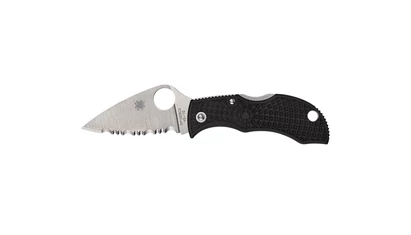 Spyderco MANBUG FRN BLACK LEAF SERRATED MBKLFS EDC Zsebkés