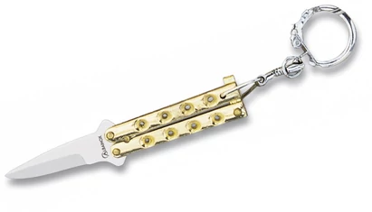 Albainox Balisong Gold Kulcstartós Pillangókés 4 cm-es