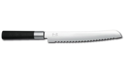 KAI Wasabi Black kenyérvágó kés 23 cm-es