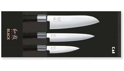 KAI Wasabi Black szakácskés készlet 3db-os