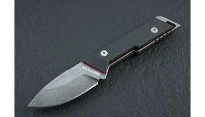 NN Knives Proto DP NC Blade Fekete Richlite EDC kés
