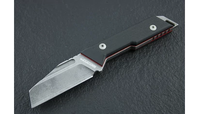 NN Knives Proto W NC Blade Fekete Richlite EDC Kés