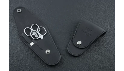 NN Knives Manikűrkészlet City Fekete Bőr Modern