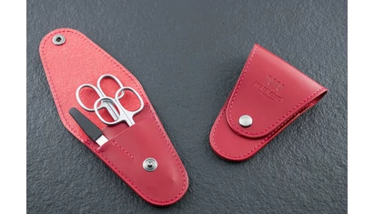 NN Knives Manikűrkészlet City Piros Bőr Modern