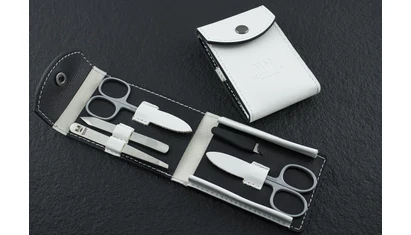 NN Knives Manikűrkészlet Optim Fehér Bőr Modern